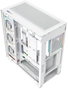 Modecom Volcano Stellar Plus ARGB 8F Midi Tower Caja PC Blanca, ATX, 8 Ventiladores ARGB, Cristal Templado