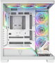 Modecom Volcano Stellar Plus ARGB 8F Midi Tower Caja PC Blanca, ATX, 8 Ventiladores ARGB, Cristal Templado