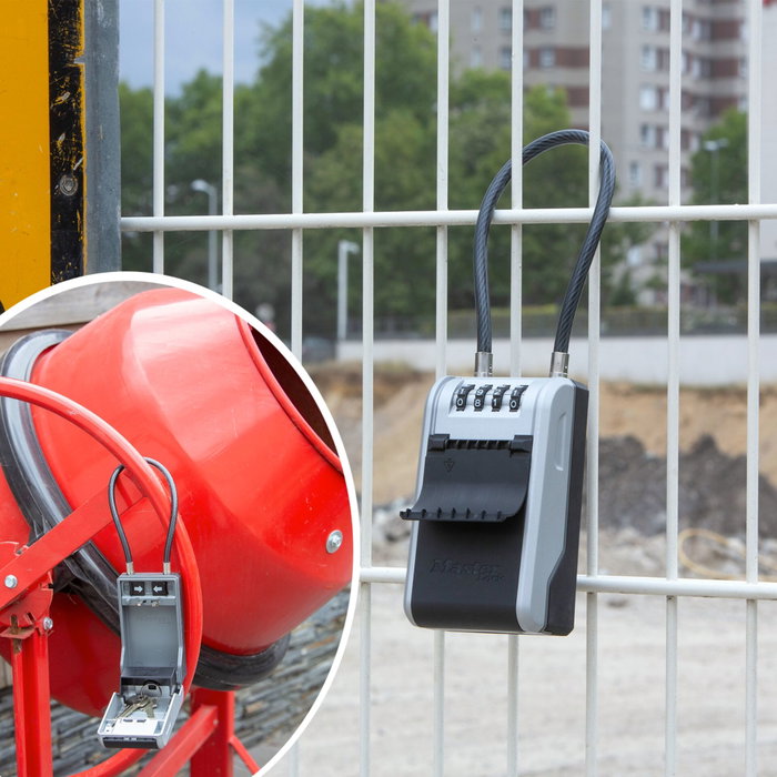 Master Lock 5482EURD Caja de llaves con soporte de cable flexible