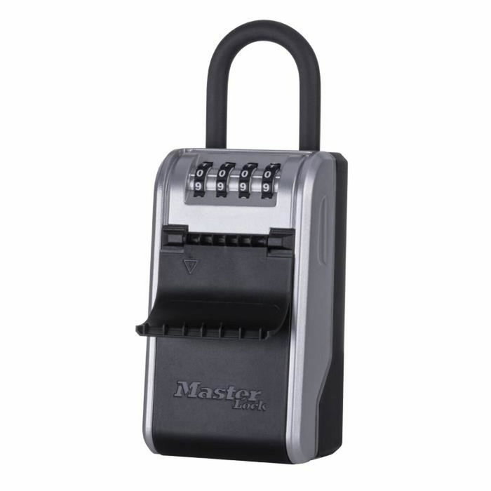 Master Lock Caja de llaves exterior con asa de gran capacidad