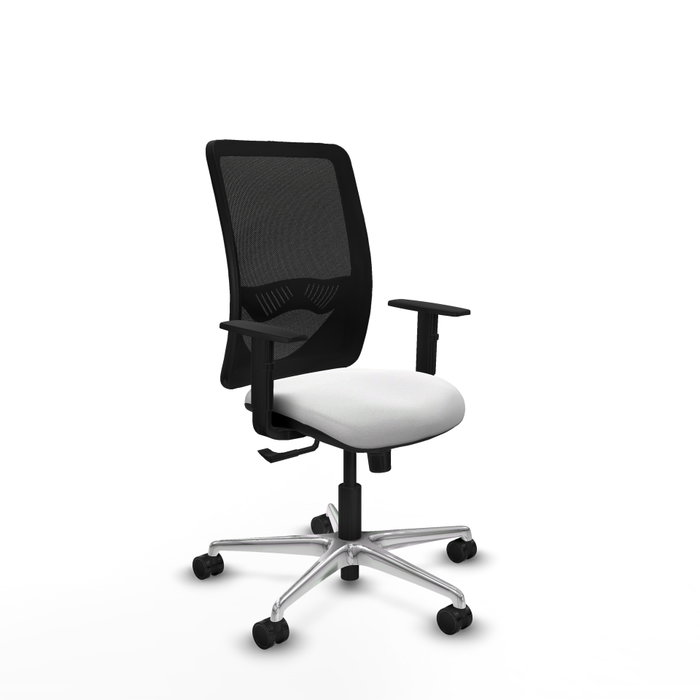 PIQUERAS Y CRESPO Silla de oficina Zulema con mecanismo Sincro, Blanco y Negro PIQUERAS Y CRESPO Silla de oficina Zulema con mecanismo Sincro, Blanco y Negro