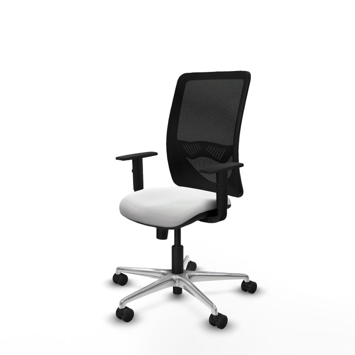 PIQUERAS Y CRESPO Silla de oficina Zulema con mecanismo Sincro, Blanco y Negro PIQUERAS Y CRESPO Silla de oficina Zulema con mecanismo Sincro, Blanco y Negro