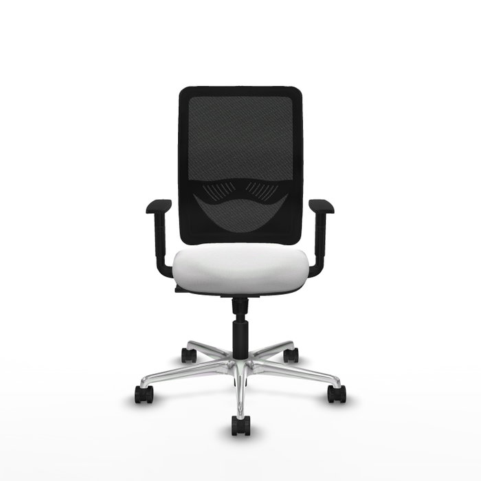 PIQUERAS Y CRESPO Silla de oficina Zulema con mecanismo Sincro, Blanco y Negro PIQUERAS Y CRESPO Silla de oficina Zulema con mecanismo Sincro, Blanco y Negro