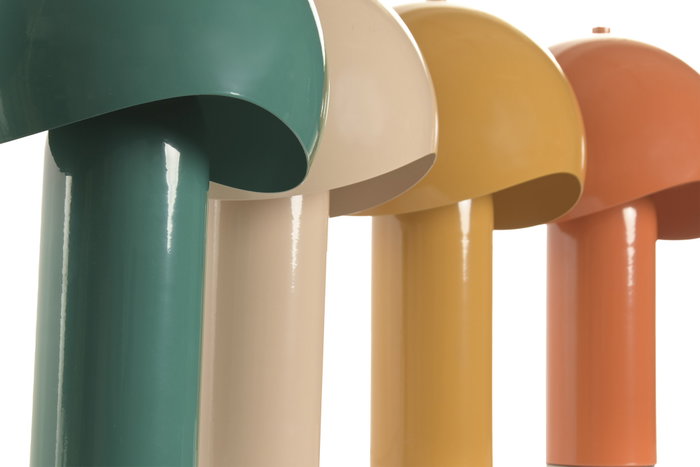 DKD Home Decor Lámpara de Sobremesa Metal Seta Multicolor Surtido de 4