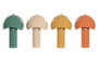 DKD Home Decor Lámpara de Sobremesa Metal Seta Multicolor Surtido de 4