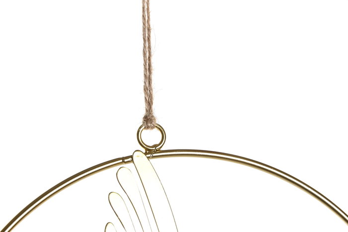 DKD Home Decor Decoración de Pared Metal Golondrina Dorado