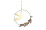 DKD Home Decor Decoración de Pared Metal Golondrina Dorado