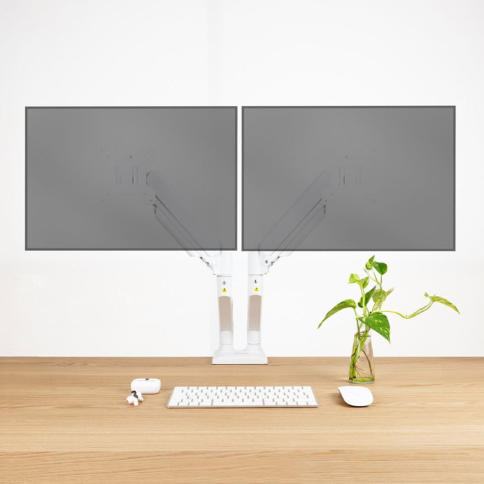 Tooq Soporte de Mesa para 2 Monitores DB1434TNR-W Blanco