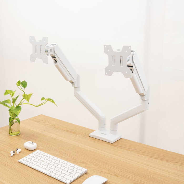 Tooq Soporte de Mesa para 2 Monitores DB1434TNR-W Blanco