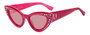 Dsquared2 Gafas de sol D2-0092-N-S-MU1 para mujer con cristales rosas
