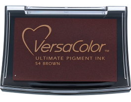Tsukineko Almohadilla de Tinta VERSACOLOR Marrón Opaca 95x65mm