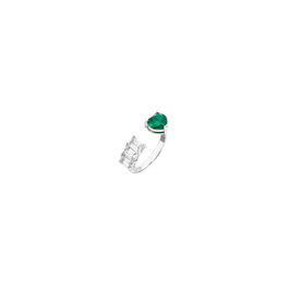 Chiara Ferragni First Love Ring Verde CZ Tamaño 12