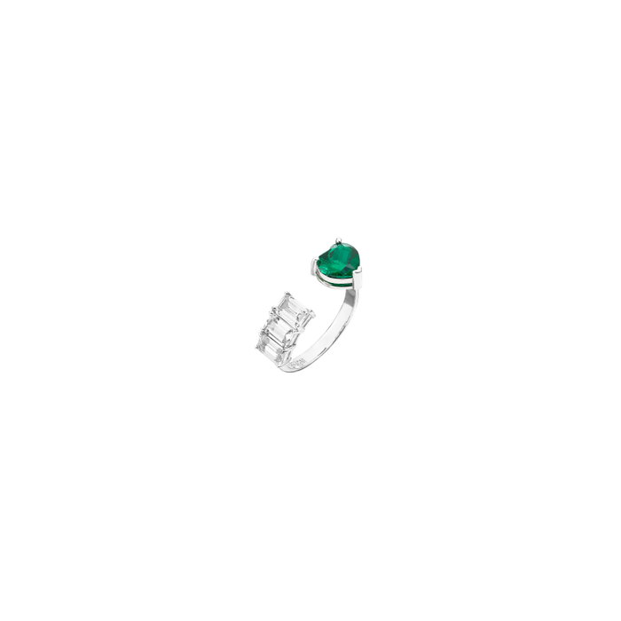 Chiara Ferragni First Love Ring Verde CZ Tamaño 12 Chiara Ferragni First Love Ring Verde CZ Tamaño 12