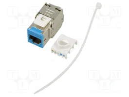 GOOBAY Módulo RJ45 Keystone Cat 6a de plata