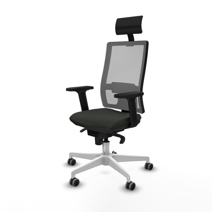 PIQUERAS Y CRESPO Silla de oficina Horna con mecanismo Sincro, Gris y Negro PIQUERAS Y CRESPO Silla de oficina Horna con mecanismo Sincro, Gris y Negro