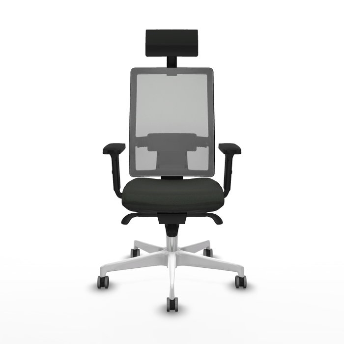 PIQUERAS Y CRESPO Silla de oficina Horna con mecanismo Sincro, Gris y Negro PIQUERAS Y CRESPO Silla de oficina Horna con mecanismo Sincro, Gris y Negro