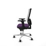 PIQUERAS Y CRESPO Silla de oficina Horna con mecanismo Sincro, Morado y Blanco