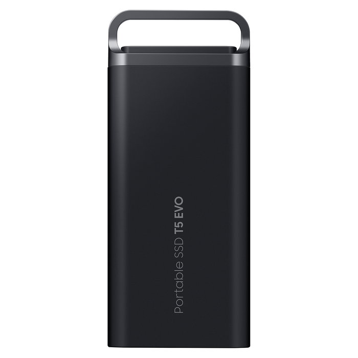 Samsung SSD Portátil T5 EVO de 8TB, Negro, USB 3.2 Gen 1, MU-PH8T0S, 460 MB/s, Protección Contra Caídas y Cifrado AES-256