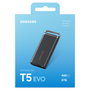 Samsung SSD Portátil T5 EVO de 8TB, Negro, USB 3.2 Gen 1, MU-PH8T0S, 460 MB/s, Protección Contra Caídas y Cifrado AES-256