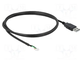 DeLOCK 95986 Cable de conexión USB 2.0 para módulos de cámara de 5 pines V1,9, 1,5 m, Negro
