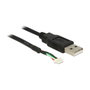 DeLOCK 95986 Cable de conexión USB 2.0 para módulos de cámara de 5 pines V1,9, 1,5 m