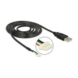 DeLOCK 95986 Cable de conexión USB 2.0 para módulos de cámara de 5 pines V1,9, 1,5 m