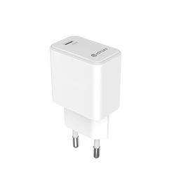 eSTUFF Cargador USB-C PD 20W Blanco Enchufe UE Compatible Carga Rápida