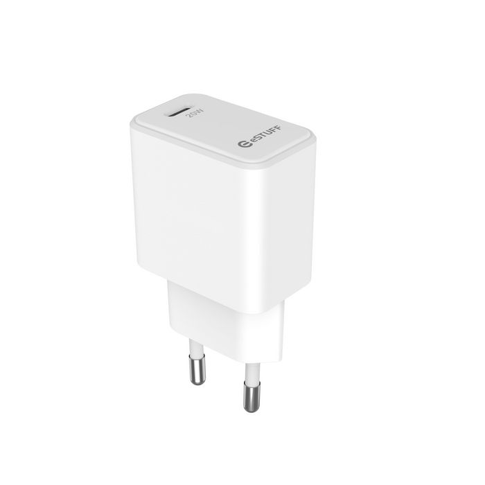 eSTUFF Cargador Rápido UE USB-C PD 20W - Blanco eSTUFF Cargador Rápido UE USB-C PD 20W - Blanco