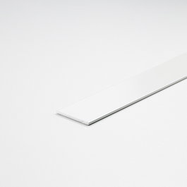 Arcansas Perfil de Aluminio Pintado Blanco, Pletina Plana para Bricolaje y Construcción, Medidas 1000 x 30 x 2 mm