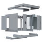 EFB Elektronik WGX-0906GR.G1 Bastidor de pared 19 pulg 9U Gris