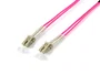 Equip Cable de fibra óptica OM4 LC-LC 10m Beige, Violeta