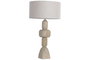 DKD Home Decor Lámpara de pie Mango y Lino Marrón claro