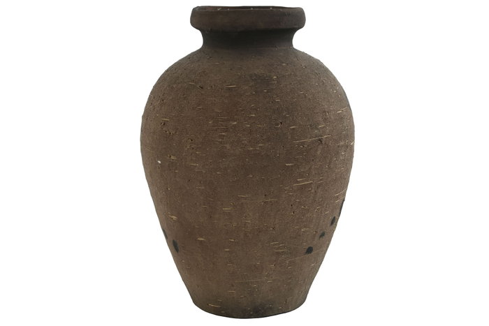 DKD Home Decor Jarrón de Terracota Marrón Envejecido