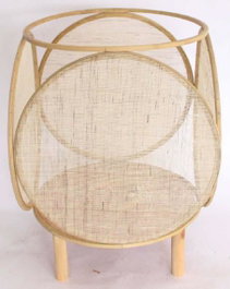 DKD Home Decor Yejun Portavela Oriental Marron Bambu Cristal 42 x 42 x 55 cm