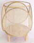DKD Home Decor Yejun Portavela Oriental Marron Bambu Cristal 42 x 42 x 55 cm