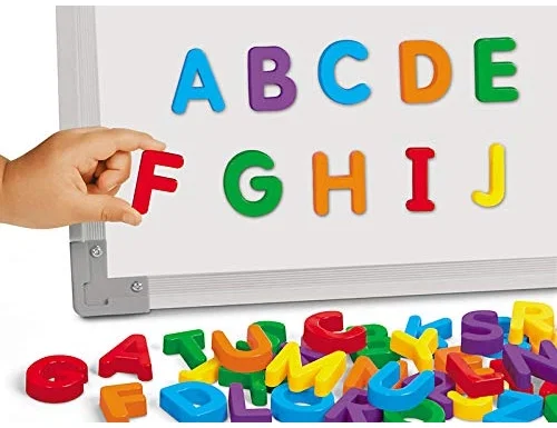MINILAND Bote de Letras Mayúsculas Magnéticas de 154 Piezas (32 mm)
