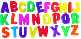 Bote Miniland Letras Magneticas Mayusculas 154 Piezas De 32 Mm