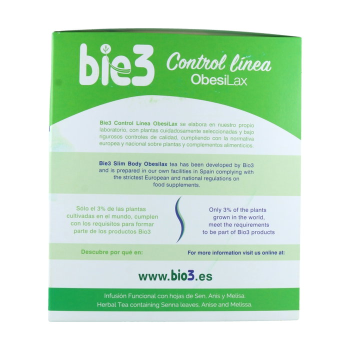 BIE 3 Control Línea 100 bolsitas infusoras obesilax infusion 100sbrs