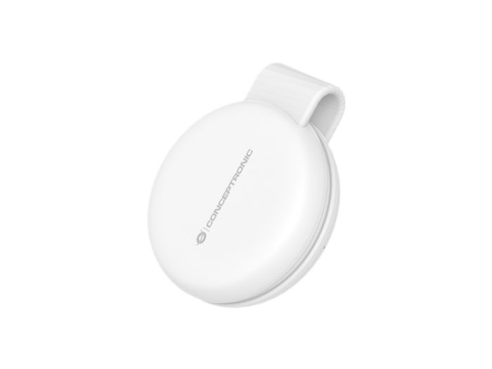 Conceptronic GORGON04W Cargador Inalámbrico 2 en 1 Qi2 Magnético 25W para iPhone y Apple Watch Plegable y Portátil - Blanco