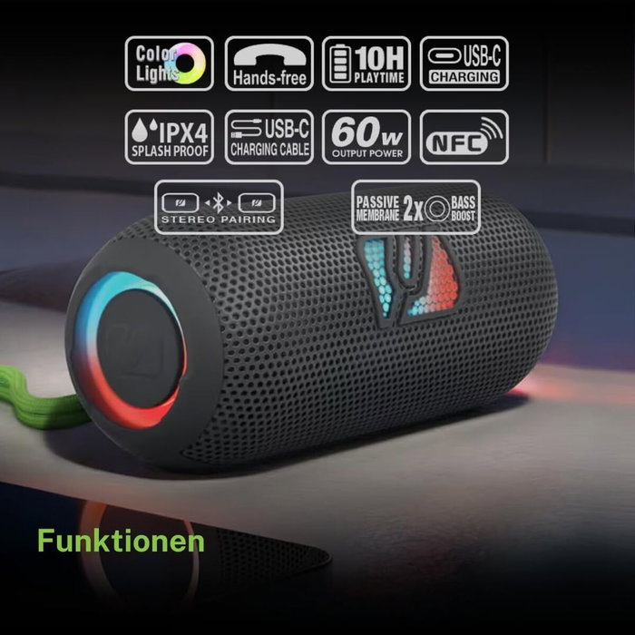 Altavoz Portátil Muse M790BT Negro 60 W