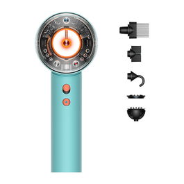 Dyson Supersonic Nural Haartrockner (Ceramic Patina/Topaz) - Secador de Pelo Profesional, 1600 W, 3 Velocidades, 4 Temperaturas, Flujo Aire 13.3 L/s, Azul y Naranja