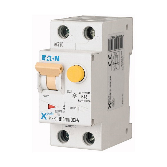 Eaton PXK-B13/1N/003-A Disyuntor en miniatura 13A 240V Eaton PXK-B13/1N/003-A Disyuntor en miniatura 13A 240V