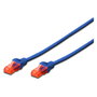 Digitus Cable de conexión CAT 6 U/UTP DK-1617-0025/B, 0,25m, Azul