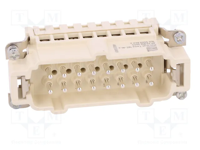 HARTING Han® High Temp 16E-s Male Conector HDC de 16 pines HARTING Han® High Temp 16E-s Male Conector HDC de 16 pines
