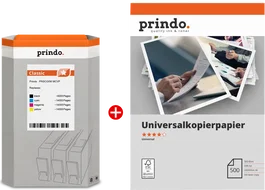 Prindo Classic Value Pack Negro, Cian, Magenta, Amarillo, Blanco - 48.000 Páginas
