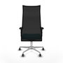 PIQUERAS Y CRESPO Sillón Albacete Turquesa/Negro con Mecanismo Sincro y Base de Aluminio