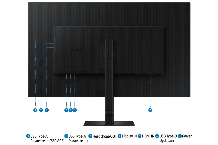 Samsung ViewFinity S8 LS37D802EAUXEN Monitor 37 pulg 4K UHD Negro