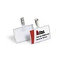 Durable 8216-19 Portanombres Plegable con Clip Giratorio, 25 unidades