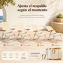JugaToys Silla de playa aluminio multiposición arena