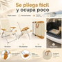 JugaToys Silla de playa aluminio multiposición arena